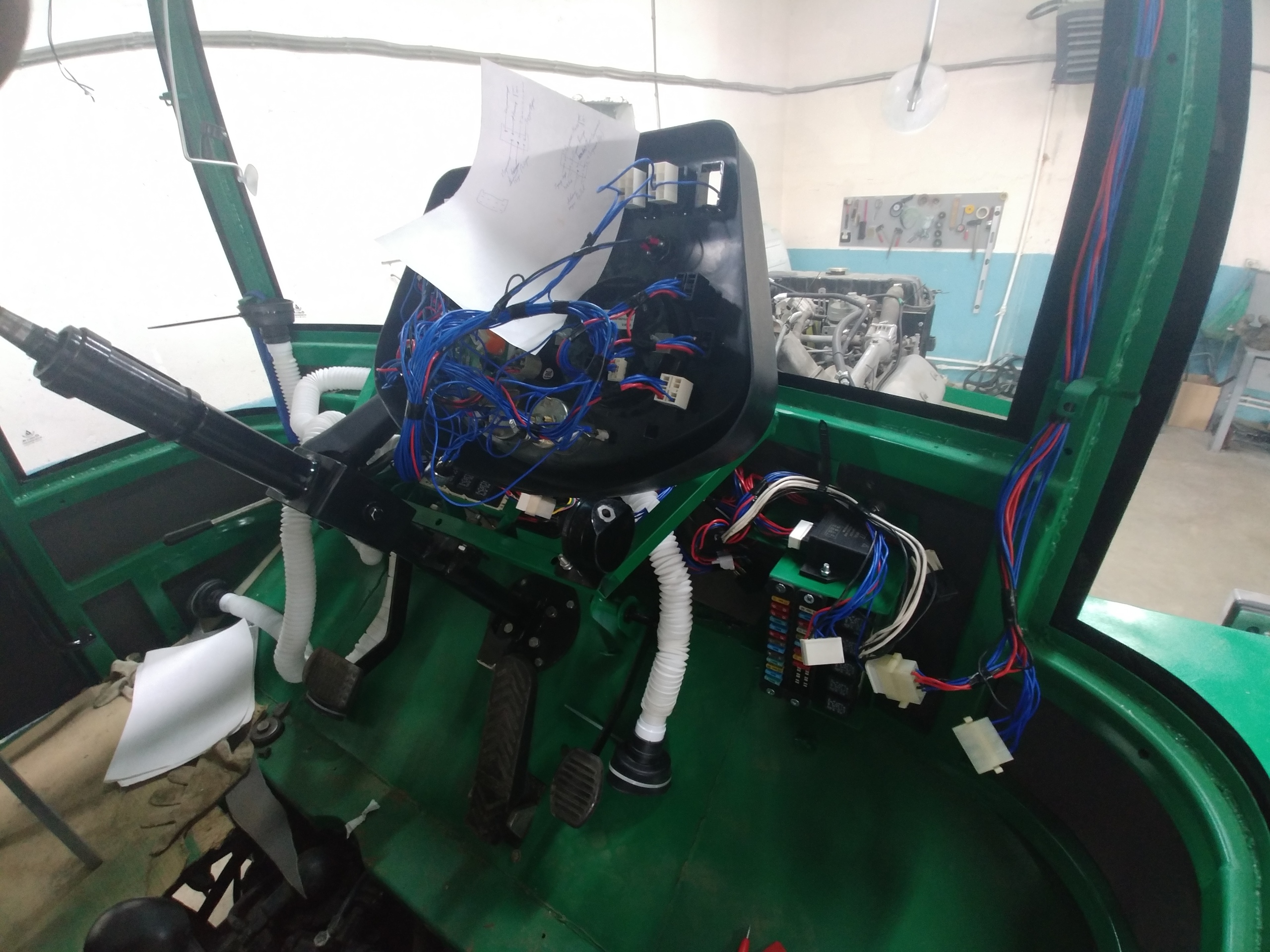 Tractor Cab Complete Redesign — T-150K Agricultural Machinery